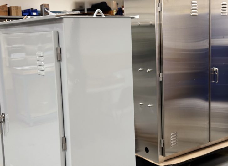 Stainless and painted steel cabinets for the high voltage industrial enclosure industry by DAWSON