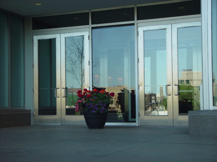 Dawson doors on Marquette Plaza in Minneapolis, MN