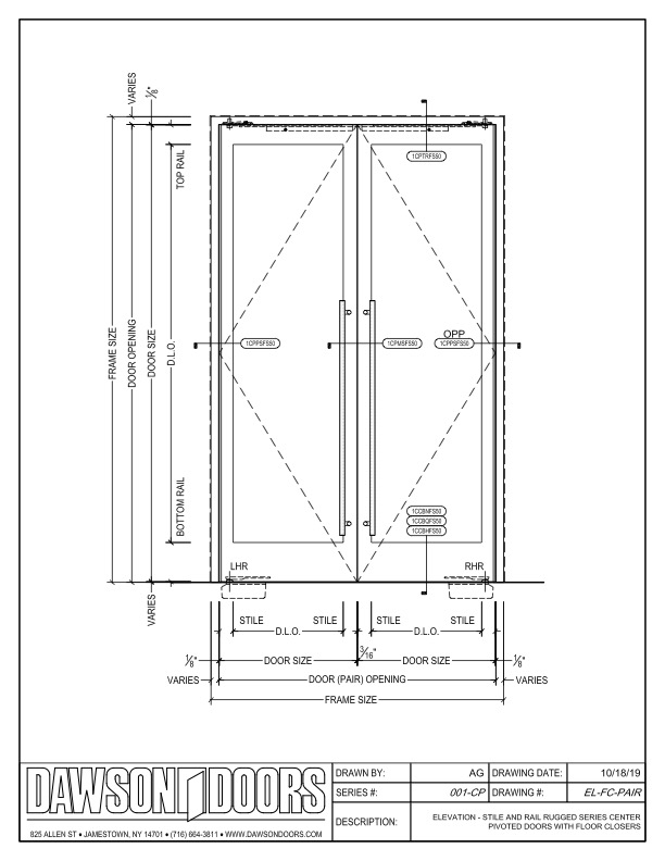 Rugged HD Series center pivot drawing DAWSON Rugged HD Series center pivot drawing