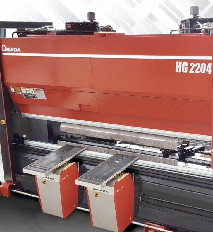 Amada Sheet Followers on and Amada HG 2204 used by DAWSON